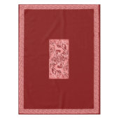 クリスマストインデナーレース52インチx 70インチ テーブルクロス (正面)