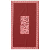 クリスマストインデナーレース60インチx 104インチ テーブルクロス (正面)