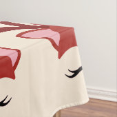 クリスマストインデナー顔 テーブルクロス (インサイチュ)