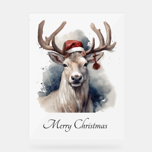 クリスマストインデナー、カスタマイズ可能 アクリルサイン (正面)