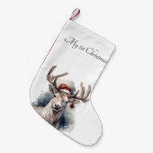 クリスマストインデナー、カスタマイズ可能 スモールクリスマスストッキング (正面 (吊り時))