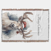 クリスマストインデナー、カスタマイズ可能 スローブランケット (正面)