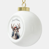 クリスマストインデナー、カスタマイズ可能 セラミックボールオーナメント (右)