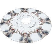 クリスマストインデナー、カスタマイズ可能 ブラッシュドポリエステルツリースカート (アングル)