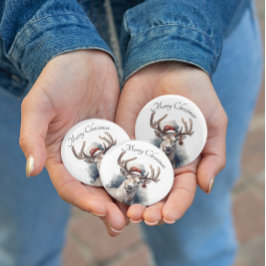 クリスマストインデナー、カスタマイズ可能 缶バッジ