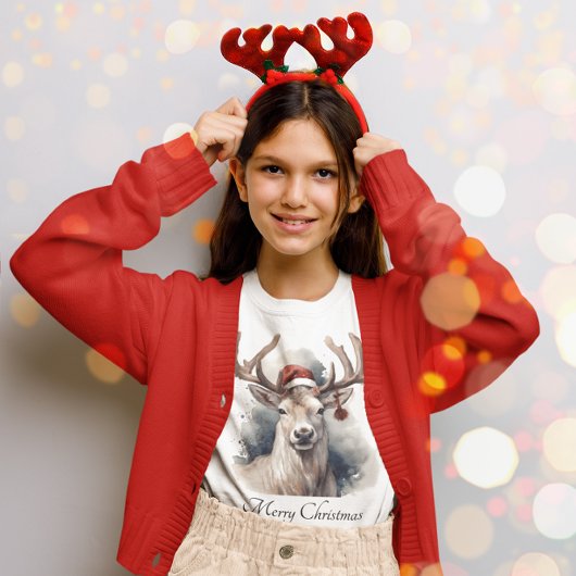 クリスマストインデナー、カスタマイズ可能 Tシャツ