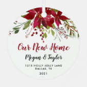 クリスマストゥールニューホームフローラオーナメント メタルオーナメント (裏面)