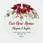 クリスマストゥールニューホームフローラオーナメント メタルオーナメント (正面)