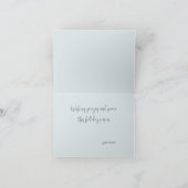 クリスマストウヒの枝と冬灯 シーズンカード (内部)