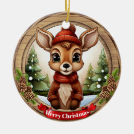 クリスマストウモロコシキャラクター+トナカイ+動物+クリスマス+セラミック セラミックオーナメント