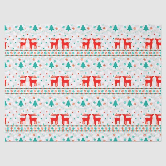 🎁クリスマストオルパターンティシューペーパー包装 ✨ 薄葉紙 (正面)