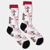 クリスマストゲンブルクベビーヤギの願い ソックス (右)