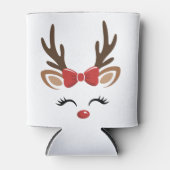クリスマストナカイかわいいホリデーウィンター 缶クーラー (正面)