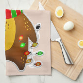 クリスマストナカイのキッチンタオル キッチンタオル (四つ折り)