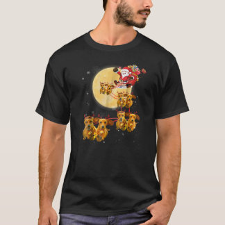クリスマストナカイのダックシュンド犬シャおもしろいツ Tシャツ