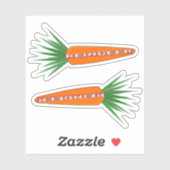 クリスマストナカイのニンジン シール (シート)