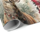 クリスマストナカイのハイランダーレッド ラッピングペーパー (ロールコーナー)