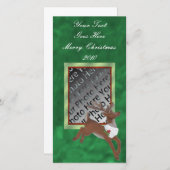 クリスマストナカイの写真カード シーズンカード (正面/裏面)