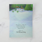 クリスマストナカイの森の動物が明メリーるい シーズンカード (内部)