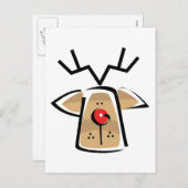 クリスマストナカイの贈り物 シーズンポストカード (正面/裏面)