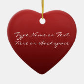 クリスマストナカイオーナメントパーソナライズ装飾 セラミックオーナメント (正面)