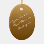 クリスマストナカイオーナメントパーソナライズ装飾 セラミックオーナメント (正面)