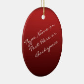 クリスマストナカイオーナメントパーソナライズ装飾 セラミックオーナメント (右)