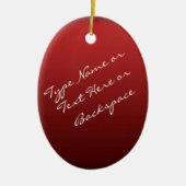 クリスマストナカイオーナメントパーソナライズ装飾 セラミックオーナメント (正面)