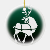 クリスマストナカイオーナメントホリデーデコレーション セラミックオーナメント (裏面)