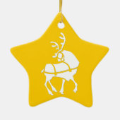 クリスマストナカイオーナメントホリデーデコレーション セラミックオーナメント (裏面)