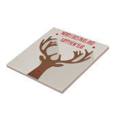 クリスマストナカイカッコいいお尻モダンエルク タイル (側面)