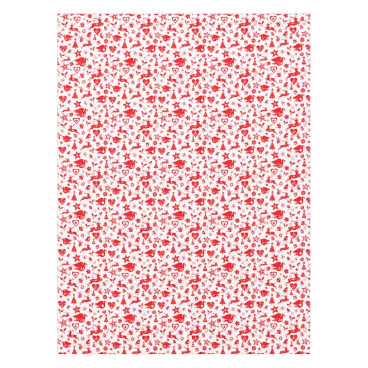 クリスマストナカイスカンジナビアスタイル テーブルクロス (正面)