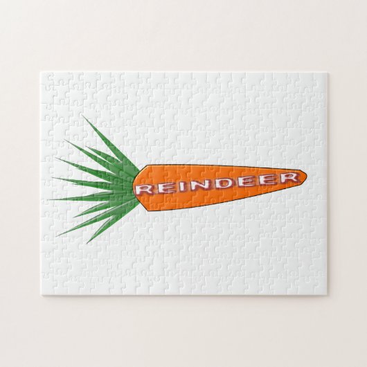 クリスマストナカイパズルのニンジン ジグソーパズル (横)