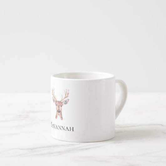 クリスマストナカイパーソナライズされたア名 エスプレッソカップ (正面右)