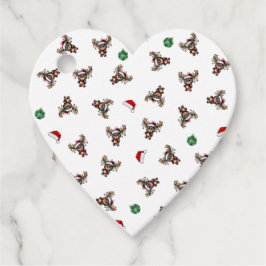 クリスマストナカイメッセージカード フェイバータグ