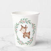 クリスマストナカイリースファースト誕生日 紙コップ (正面)