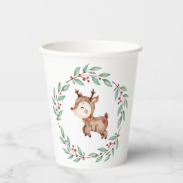 クリスマストナカイリースファースト誕生日 紙コップ