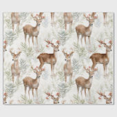 クリスマストナカイヴィンテージ ラッピングペーパー (フラット)