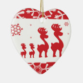 クリスマストナカイ一家 セラミックオーナメント (右)
