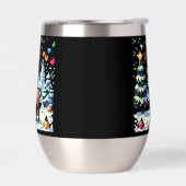 クリスマストナカイ冬ワンダーランドピクセルアート (左面)