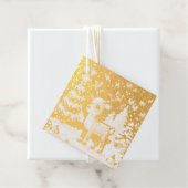 クリスマストナカイ冬ワンダーランドピクセルアート フェイバータグ (箱)