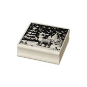 クリスマストナカイ冬ワンダーランドピクセルアート ラバースタンプ (スタンプ)