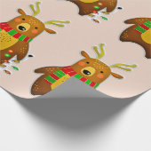 クリスマストナカイ包装紙 ラッピングペーパー (角)