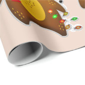 クリスマストナカイ包装紙 ラッピングペーパー (ロールコーナー)