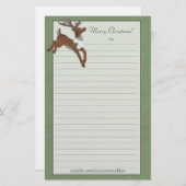 クリスマストナカイ文房具 便箋 (正面/裏面)