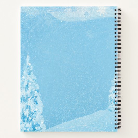 クリスマストナカイ水牛のプレイドフォレスト ノートブック (裏面)