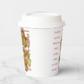 クリスマストナカイ紙カップ 紙コップ (左)