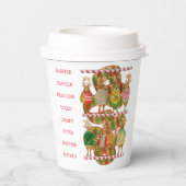 クリスマストナカイ紙カップ 紙コップ (裏面)