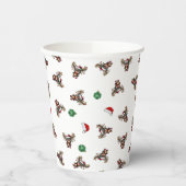クリスマストナカイ紙カップ 紙コップ (左)