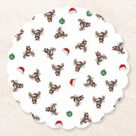 クリスマストナカイ紙コースター ペーパーコースター
